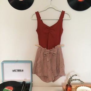 Forever 21 burnt orange Bodysuit!  SMALL!